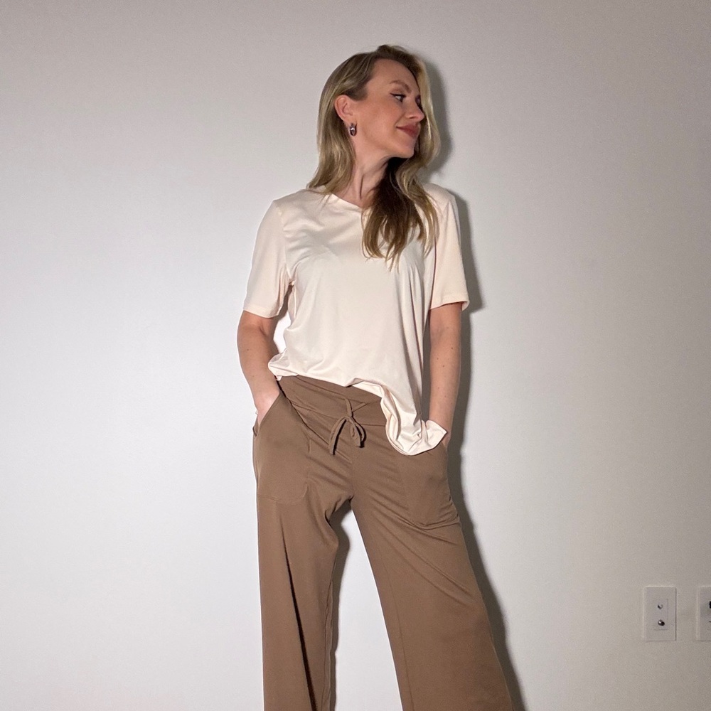 Elegant Tan Women's Pants